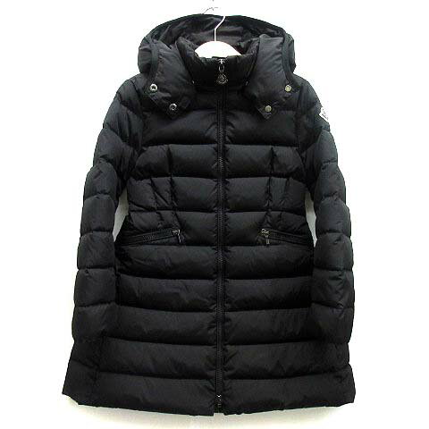 【中古】モンクレール MONCLER シャーパル CHARPAL ダウンコート フード付き Aライン 2020AW ブラック 黒 6anni 116cm 国内正...