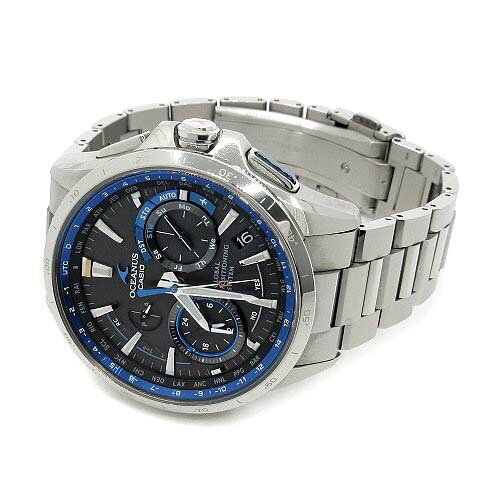 【中古】カシオ CASIO オシアナス GPS ハイブリッド 電波ソーラー 腕時計 チタン OCW-G1000-1AJF メンズ 【ベクトル 古着】 251109