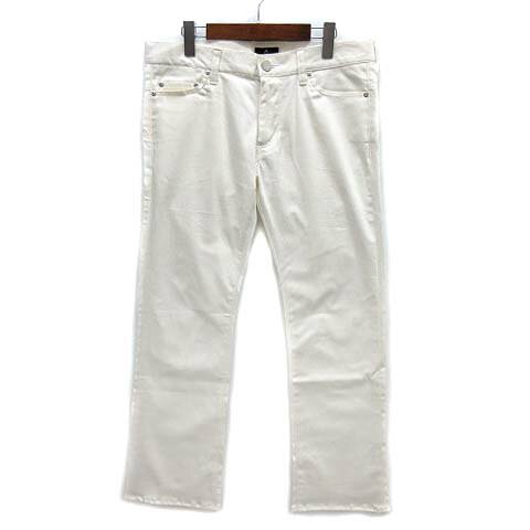 【中古】ブラックバリア BLACK VARIA ストレッチ ブーツカット パンツ ホワイト 白 33 メンズ 【ベクトル 古着】 251122