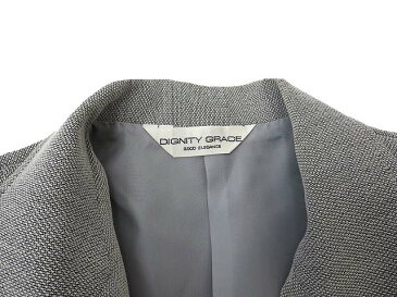 DIGNITY GRACE シンプル 3B 背抜き シングル 薄手 ジャケット グレー レディース 【中古】【ベクトル 古着】 180414 古着 買取&販売 ベクトルイズム