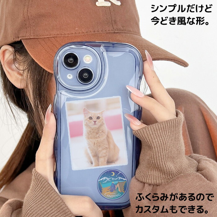 iPhone17e iPhone ケース クリア ウェーブ 多機種対応 iPhone17 iPhone17ProMax iP...