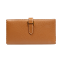 HERMES エルメス ベアンスフレ 長財布 ヴォーエプソン ゴールド金具 ブラウン B刻印 二つ折り財布 ウォレット 財布 おしゃれ ブランド ブランド品 送...