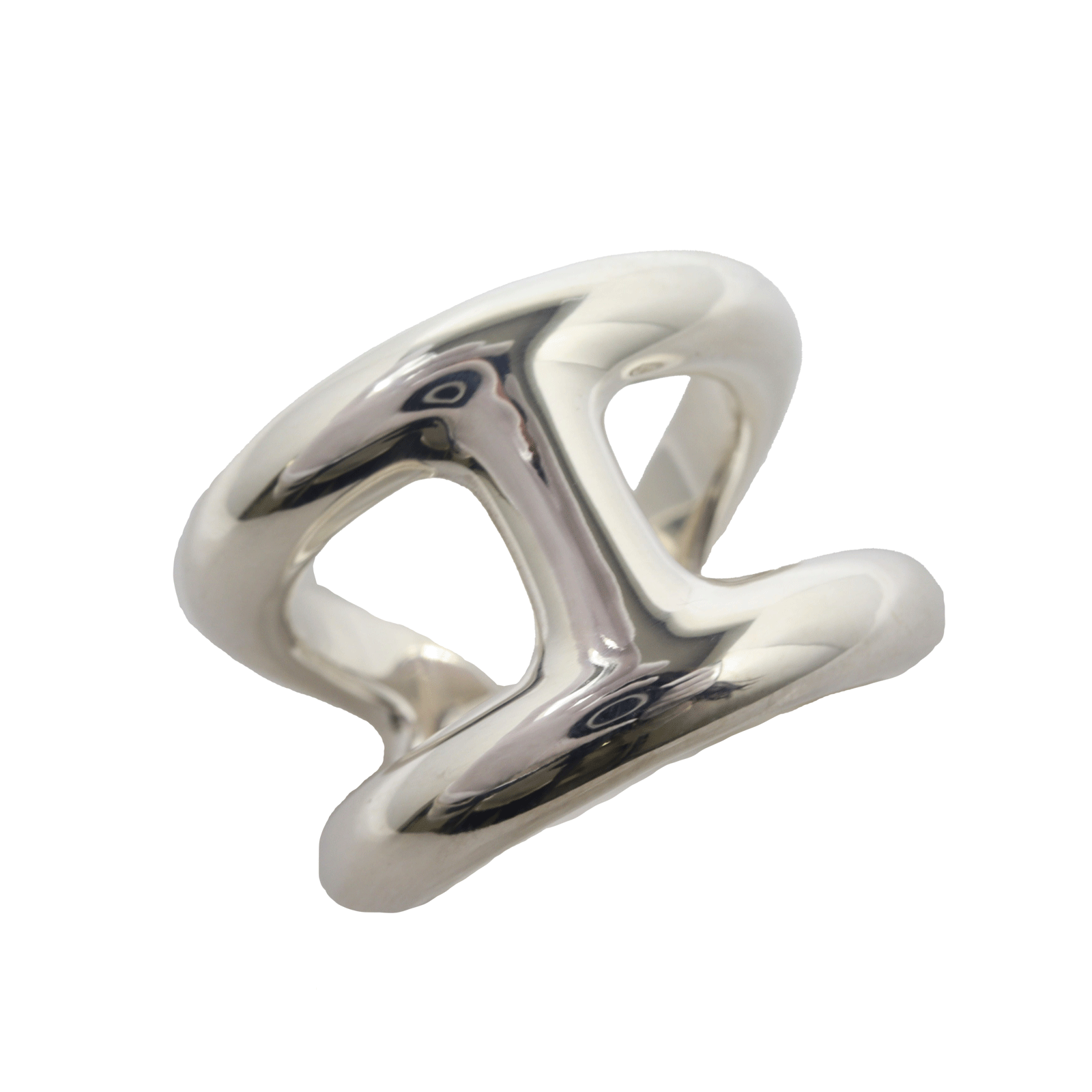 新品仕上げ HERMES エルメス Ag925 オズモズGM リング シルバー ＃53 実寸 13号 指輪 ジュエリー おしゃれ レディース 母の日 誕生日 プレゼント 送料無料 【中古】のサムネイル