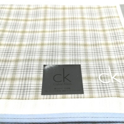 GWも当店でお買い物♪全品P10倍メール便対応OK【売れ筋】【大処分】【未使用ハンカチ】CalvinKleinカルバンクラインハンカチ【ホワイト系】
