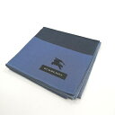 ワンダフルデー♪全品P10倍メール便対応OK【売れ筋】 【限定1枚】【未使用ハンカチ】BURBERRY ハンカチ【ブルー系】