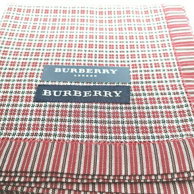 メール便対応OK【売れ筋】【限定1枚】【未使用ハンカチ】BURBERRY ハンカチ【ブラウン系】