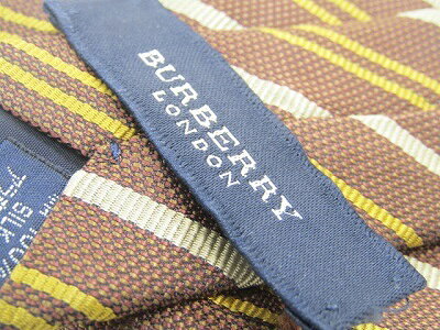 S 後夜祭♪全品P10倍 売れ筋 大処分 中古ネクタイ メール便対応OKBURBERRY バーバリーネクタイ ストライプ・レジメ re-st-10021793 服飾雑貨 リスト サンプル画像2