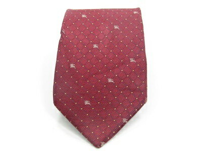 大感謝祭♪全品P10倍【売れ筋】【大処分】【中古ネクタイ】メール便対応OKBURBERRY バーバリーネクタイ【パターン・規則柄系】【レッド系】【ランクBC】【ネクタイ中古】