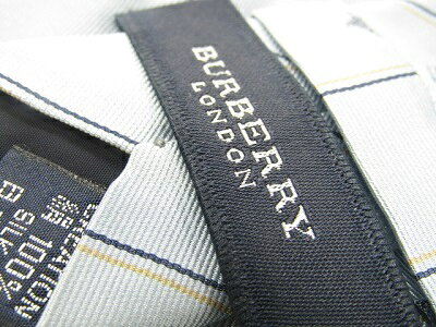 S 後夜祭♪全品P10倍 売れ筋 大処分 中古ネクタイ メール便対応OKBURBERRYバーバリーネクタイ ストライプ・レジメン re-st-10021939 服飾雑貨 リスト サンプル画像2