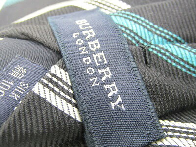 S 後夜祭♪全品P10倍 売れ筋 値下げ 中古ネクタイ メール便対応OKBURBERRY バーバリーネクタイ ストライプ・レジメ re-st-10022110 服飾雑貨 リスト サンプル画像2