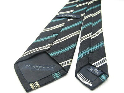 S 後夜祭♪全品P10倍 売れ筋 値下げ 中古ネクタイ メール便対応OKBURBERRY バーバリーネクタイ ストライプ・レジメ re-st-10022110 服飾雑貨 リスト サンプル画像3