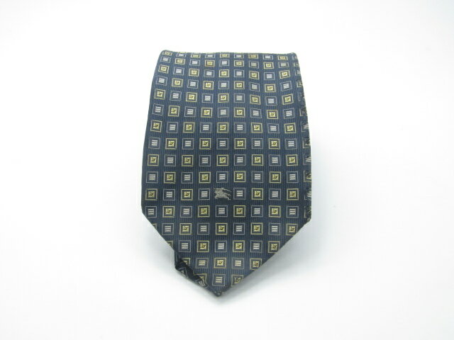 大感謝祭♪全品P10倍【売れ筋】】【大処分】【中古ネクタイ】メール便対応OKBURBERRYバーバリーネクタイ【パターン・規則柄系】【ネイビー系】【ランクB】【ネクタイ中古】
