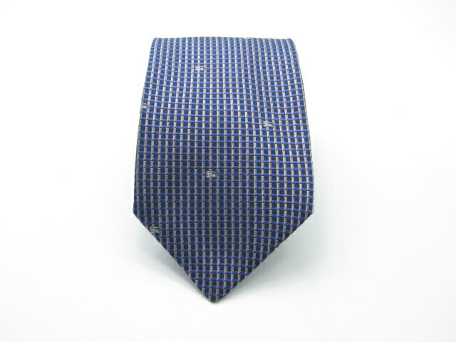 今週もやります♪全品P10倍【売れ筋】【中古ネクタイ】メール便対応OKBURBERRY バーバリーネクタイ【パターン・規則柄系】【ネイビー系】【ランクA】【ネクタイ中古】