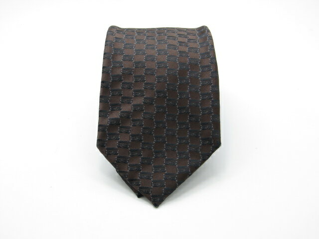 LOUIS VUITTON - 今週もやります♪全品P10倍【中古ネクタイ】メール便対応OKLOUIS VUITTONルイヴィトンネクタイ【パターン・規則柄系】【ブラウン系】【ランクAB】【ネクタイ中古】