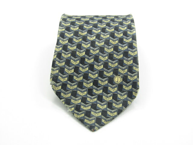 Rakuten - 月末も当店でお買物でお買い物♪P10倍【売れ筋】【大処分】【中古ネクタイ】メール便対応OKdunhill ダンヒルネクタイ【パターン・規則柄系】【ネイビー系】【ランクB】【ネクタイ中古】