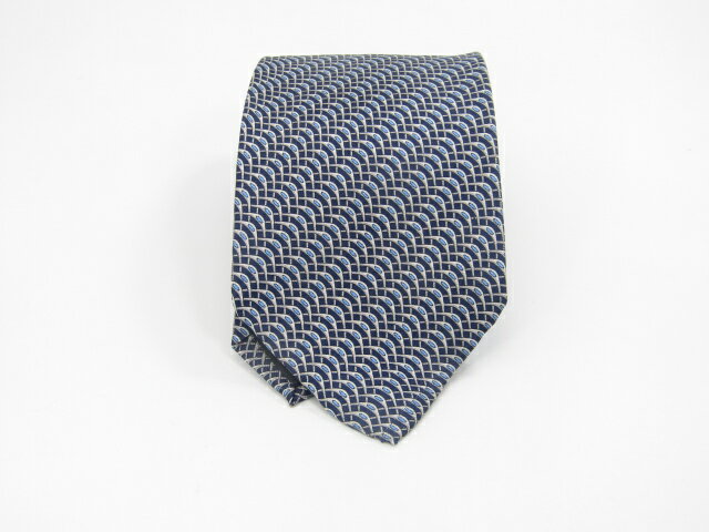 Rakuten - 月末も当店でお買物でお買い物♪P10倍【売れ筋】【中古ネクタイ】メール便対応OKdunhill ダンヒルネクタイ【パターン・規則柄系】【ネイビー系】【ランクA】【ネクタイ中古】