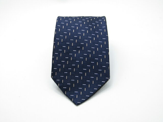 Rakuten - お買物マラソン♪全品P10倍【売れ筋】【大処分】【中古ネクタイ】メール便対応OKdunhill ダンヒルネクタイ【パターン・規則柄系】【ネイビー系】【ランクB】【ネクタイ中古】
