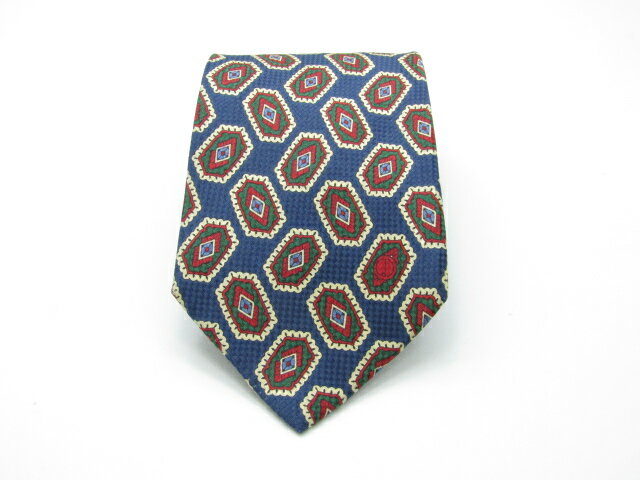 Rakuten - お買物マラソン♪全品P10倍【売れ筋】【中古ネクタイ】メール便対応OKdunhill ダンヒルネクタイ【パターン・規則柄系】【ネイビー系】【ランクAB】【ネクタイ中古】