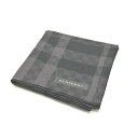 ワンダフルデー♪全品P10倍メール便対応OK【売れ筋】【未使用ハンカチ】BURBERRYバーバリーハンカチ【ブラック系】