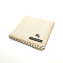 ワンダフルデー♪全品P10倍メール便対応OK【売れ筋】【未使用ハンカチ】BURBERRYバーバリーハンカチ【ベージュ系】