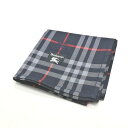 ワンダフルデー♪全品P10倍メール便対応OK【売れ筋】【限定1枚】【未使用ハンカチ】burberrysバーバリーズハンカチ【ネイビー系】