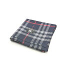 月末も当店でお買い物♪全品P10倍メール便対応OK【売れ筋】【限定1枚】【未使用ハンカチ】burberrysバーバリーズハンカチ【ネイビー系】