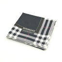 ワンダフルデー♪全品P10倍メール便対応OK【売れ筋】【限定1枚】【未使用ハンカチ】BURBERRYバーバリーハンカチ【ネイビー系】