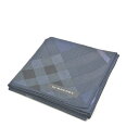 ワンダフルデー♪全品P10倍メール便対応OK【売れ筋】【限定1枚】【未使用ハンカチ】BURBERRYバーバリーハンカチ【ネイビー系】
