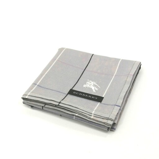 お買い物マラソン♪全品P10倍メール便対応OK【売れ筋】【訳アリ】【未使用ハンカチ】BURBERRYバーバリーハンカチ【グレー系】 お買い物マラソン♪全品P10倍メール便対応OK【売れ筋】【訳アリ】【未使用ハンカチ】BURBERRYバーバリーハンカチ【グレー系】