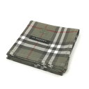 ワンダフルデー♪全品P10倍メール便対応OK【売れ筋】【限定1枚】【未使用ハンカチ】BURBERRYバーバリーハンカチ【グリーン系】
