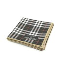 ワンダフルデー♪全品P10倍メール便対応OK【売れ筋】【未使用ハンカチ】BURBERRYバーバリーハンカチ【ブラック系】