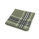 ワンダフルデー♪全品P10倍メール便対応OK【売れ筋】】【未使用ハンカチ】BURBERRYバーバリーハンカチ【グリーン系】