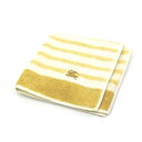 ワンダフルデー♪全品P10倍メール便対応OK【訳アリ】【売れ筋】【限定1枚】【未使用ハンカチ】BURBERRYバーバリータオルハンカチ【イエロー系】