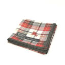 暑い日はお家でお買い物♪全品P10倍メール便対応OK【売れ筋】【未使用ハンカチ】BURBERRY ハンカチ【レッド系】