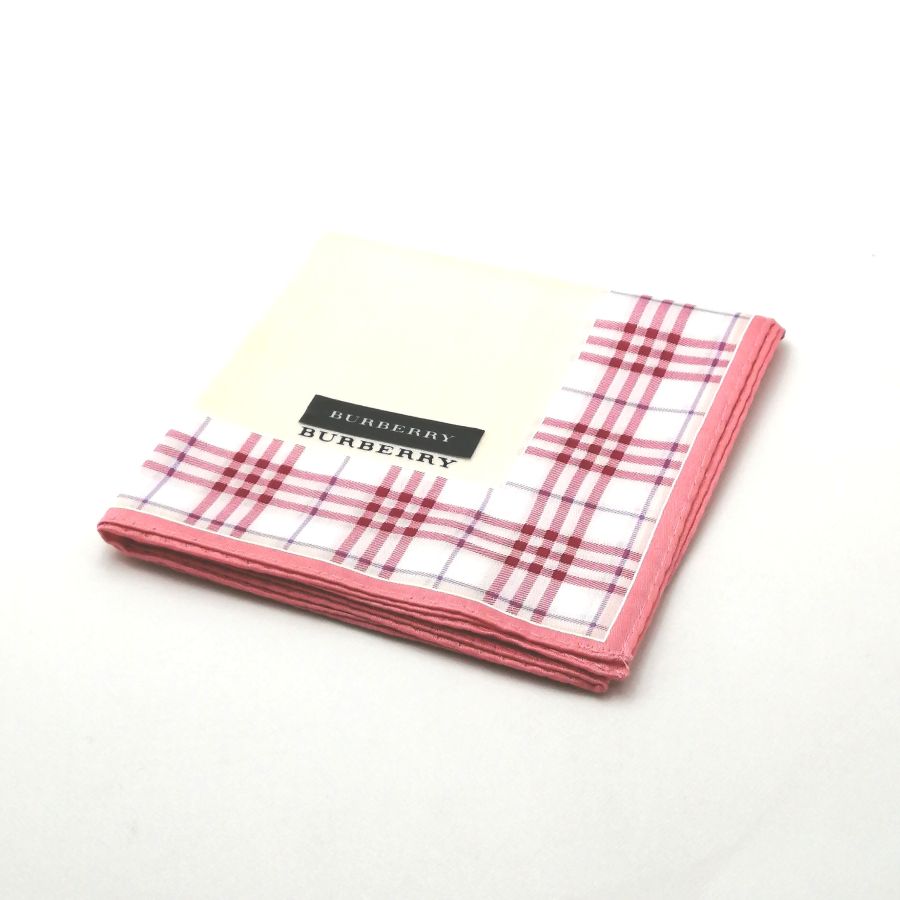 今週もやります♪全品P10倍メール便対応OK【売れ筋】【未使用ハンカチ】BURBERRYバーバリーハンカチ【ベージュ系】