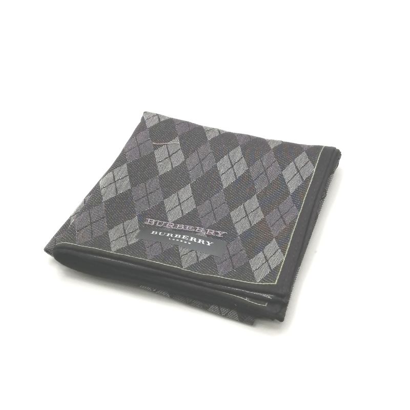 当店でのお買物でSPUトータルP10倍～♪メール便対応OK【売れ筋】【未使用ハンカチ】BURBERRYバーバリーハンカチ【パープル系】