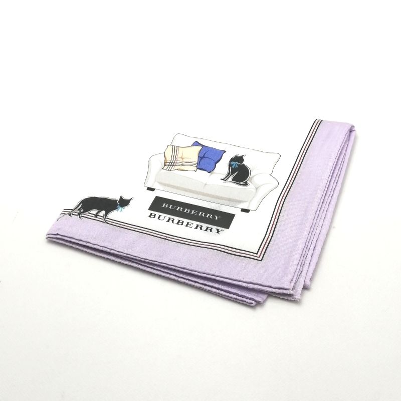 スーパーセール♪全品P10倍メール便対応OK【売れ筋】【未使用ハンカチ】BURBERRYバーバリーハンカチ【ホワイト系】