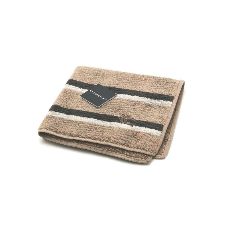 月末も当店でお買い物♪P10倍メール便対応OK【売れ筋】【未使用ハンカチ】BURBERRYバーバリータオルハンカチ【ブラウン系】