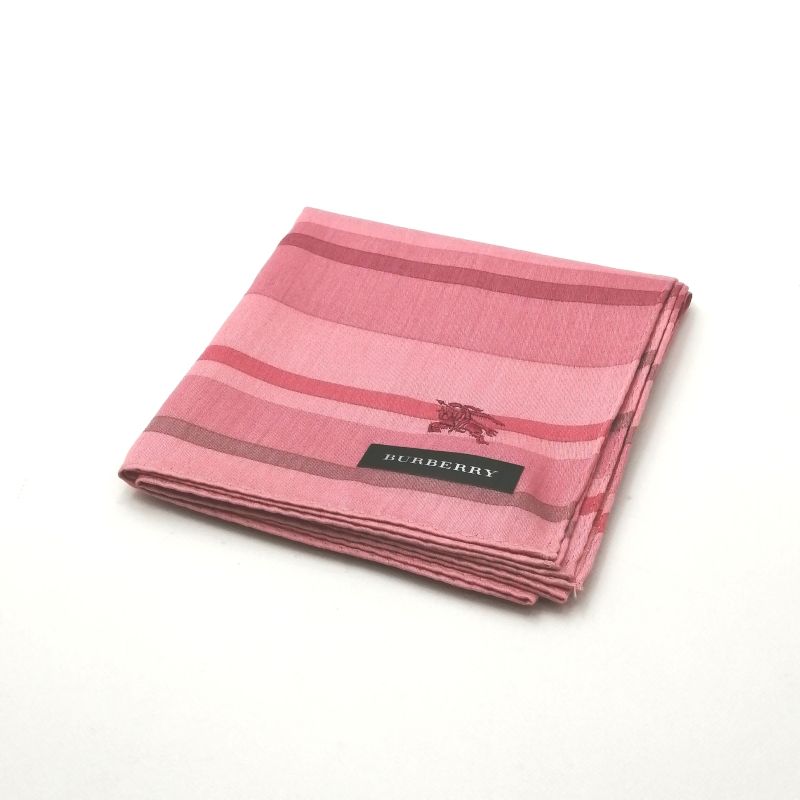 Sセール後夜祭♪全品P10倍メール便対応OK【売れ筋】【未使用ハンカチ】BURBERRYバーバリーハンカチ【ピンク系】