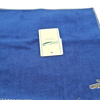 服飾雑貨　リストのブラックフライデー♪全品P10倍メール便対応OK【売れ筋】【ポイント消化】【未使用ハンカチ】【大処分】CROCODILEクロコダイルタオルハンカチ【ネイビー系】｜アングル3