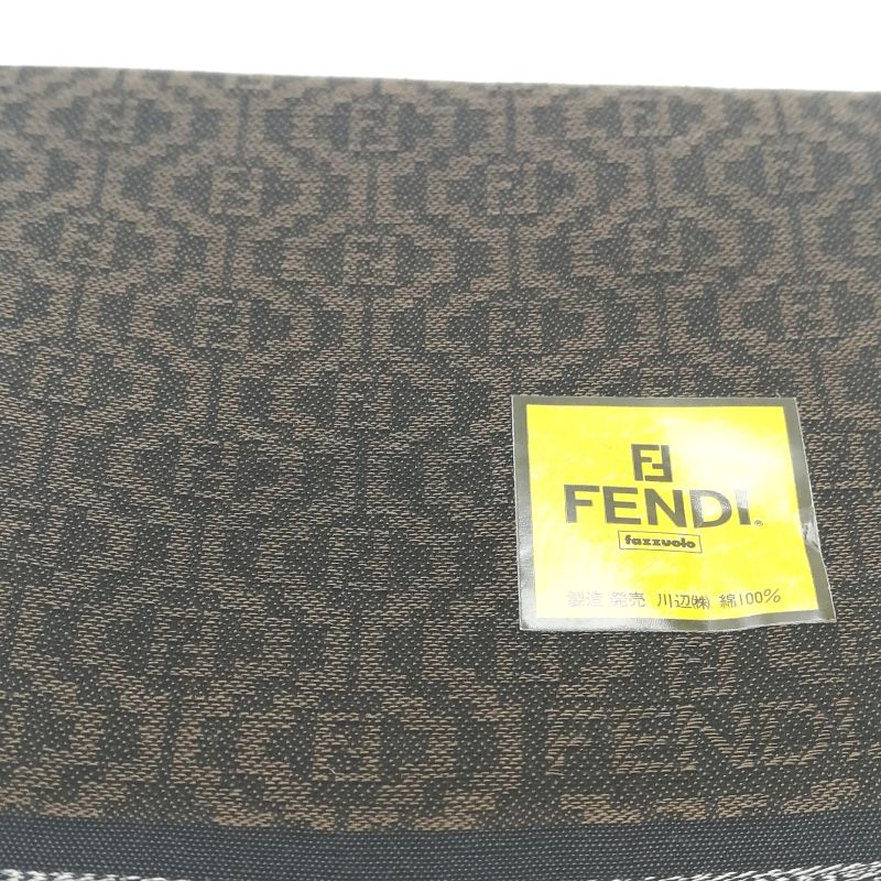 当店でのお買物でSPUトータルP10倍～メール便対応OK 売れ筋 未使用ハンカチ FENDIフェンディハンカチ ブラウン系 re-st-10030306 服飾雑貨 リスト サンプル画像2