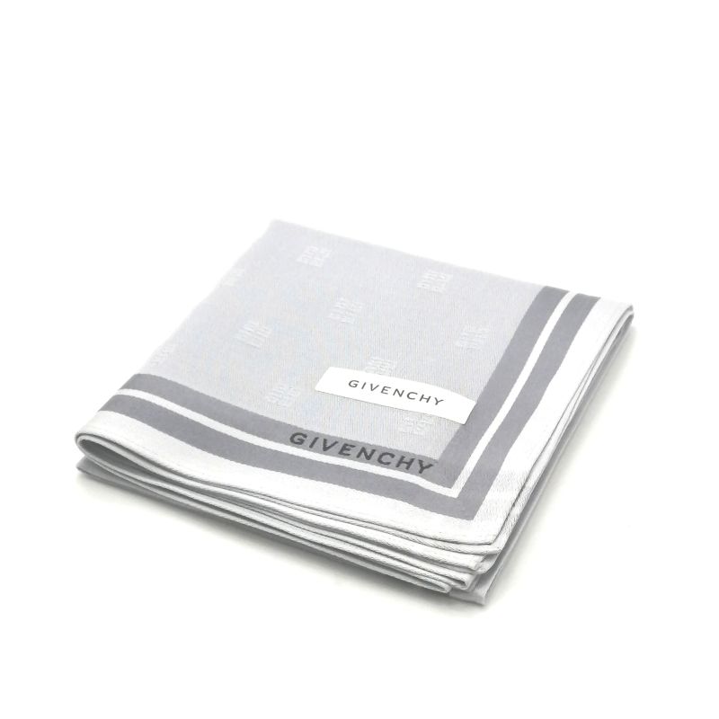 お買物マラソン♪全品P10倍メール便対応OK【売れ筋】【ポイント消化】【未使用ハンカチ】【大処分】GIVENCHYジバンシーハンカチ【グレー系】
