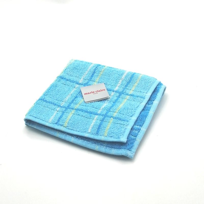 Rakuten - 月末も当店でお買物でお買い物♪P10倍メール便対応OK【売れ筋】【ポイント消化】【未使用ハンカチ】【大処分】marie claireマリクレールタオルハンカチ【ブルー系】