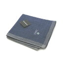 暑い日はお家でお買い物♪全品P10倍メール便対応OK【売れ筋】 【未使用ハンカチ】YVESSAINTLAURENTイヴサンローランタオルハンカチ【ネイビー系】