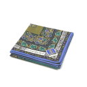 お盆もまったりお買い物♪全品P10倍メール便対応OK【売れ筋】 【限定1枚】【未使用ハンカチ】YVESSAINTLAURENTイヴサンローランハンカチ【ネイビー系】