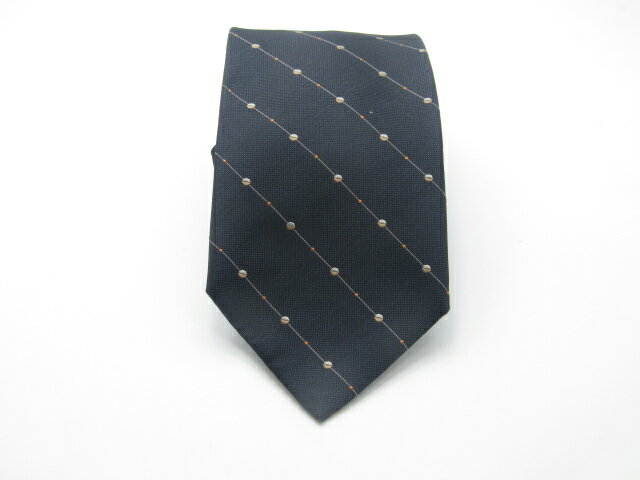 Rakuten - 月末も当店でお買物でお買い物♪P10倍【中古ネクタイ】【大処分】メール便対応OKMICHEL KLEINミシェルクランネクタイ【ストライプ・レジメンタル系】【ブラック系】【ランクAB】【ネクタイ中古】