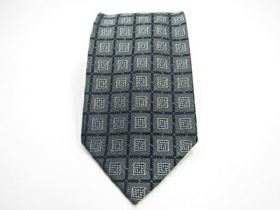 【中古ネクタイ】メール便対応OKVERSACE 　V2ヴェルサーチネクタイ【パターン・規則柄系】【シルバー系】【ランクAB】【ネクタイ中古】