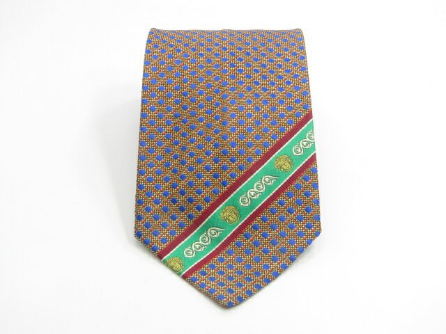 Rakuten - 月末も当店でお買物でお買い物♪P10倍【売れ筋】【中古ネクタイ】メール便対応OKVERSACEヴェルサーチネクタイ【パターン・規則柄系】【レッド系】【ランクSA】【ネクタイ中古】