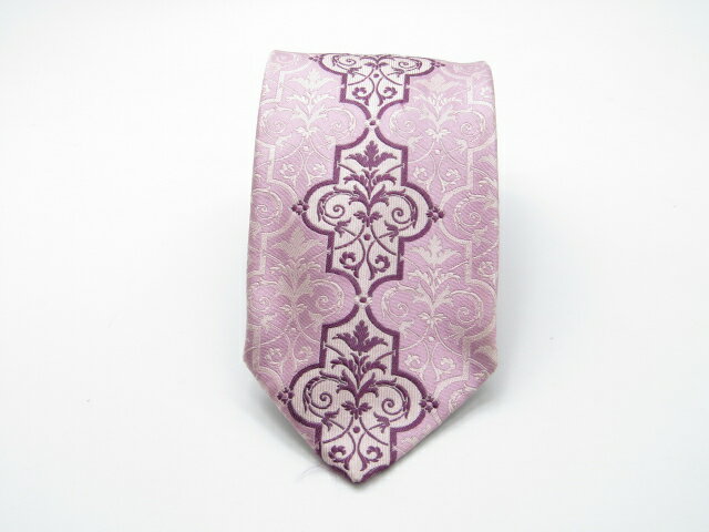 Rakuten - お買物マラソン♪全品P10倍【売れ筋】【中古ネクタイ】メール便対応OKVERSACEヴェルサーチネクタイ【パターン・規則柄系】【ピンク系】【ランクAB】【ネクタイ中古】