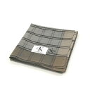 ワンダフルデー♪全品P10倍メール便対応OK【売れ筋】【大処分】【未使用ハンカチ】CalvinKleinカルバンクラインハンカチ【グレー系】